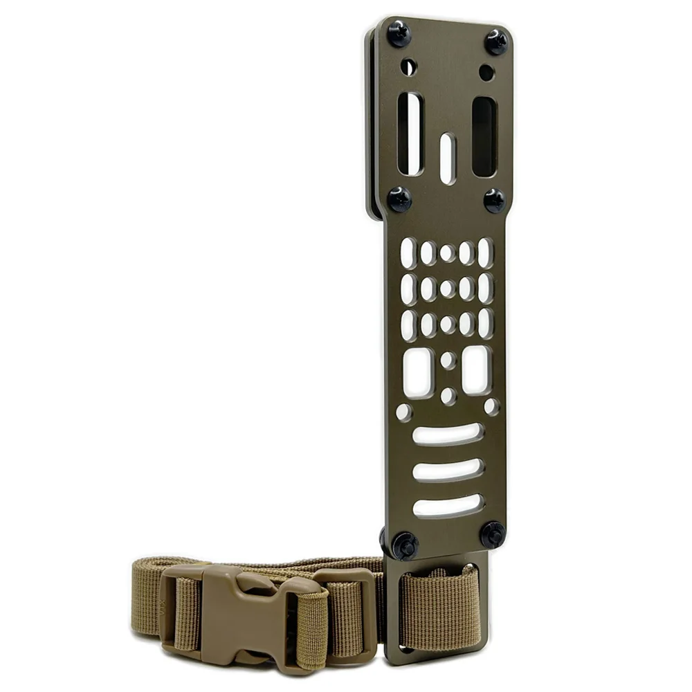 Adaptador de funda de pistola Modular de Metal táctico, transporte de pierna caída para Kit QLS, funda con correa para pierna, equipo Airsoft, accesorios de caza
