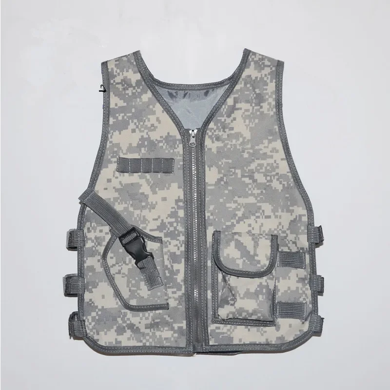 Chaleco táctico militar para caza y francotirador, uniforme de camuflaje para caza, ropa de senderismo en la jungla, chaleco de juego CS para niños - imagen 4