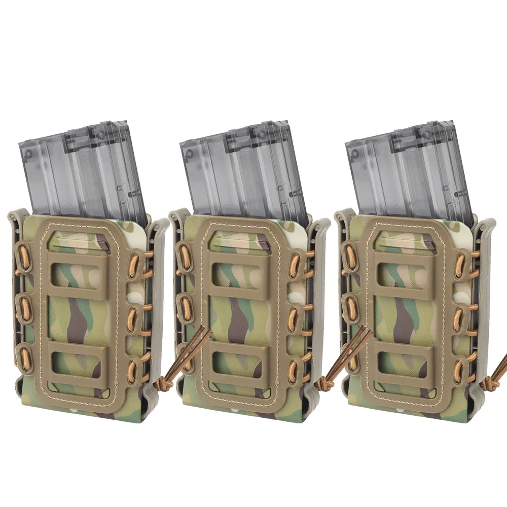 Bolsa táctica para revistas Molle para Ar15 M4 5,56 7,62mm Scorpion Fast Mag liberación rápida Mag TPR funda ajustable - imagen 5
