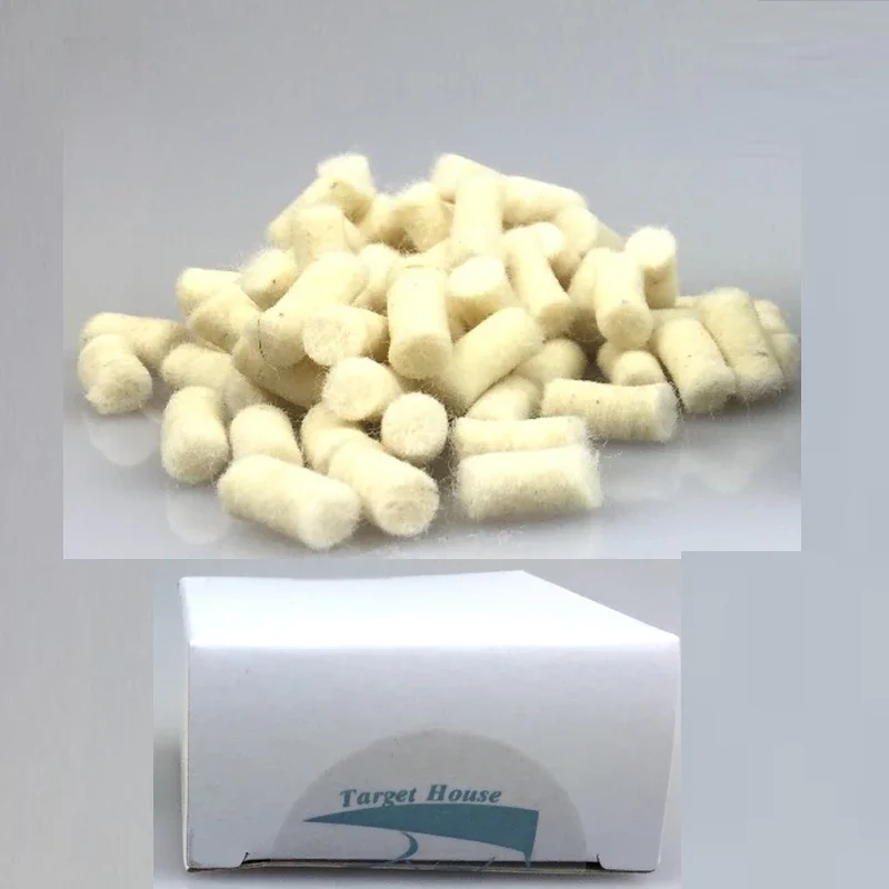 Juego de Herramientas tácticas para limpieza de cañón, limpiador de bolas de algodón de calibre 200, piezas, 177, 22, 25, para caza, Airsoft - imagen 4