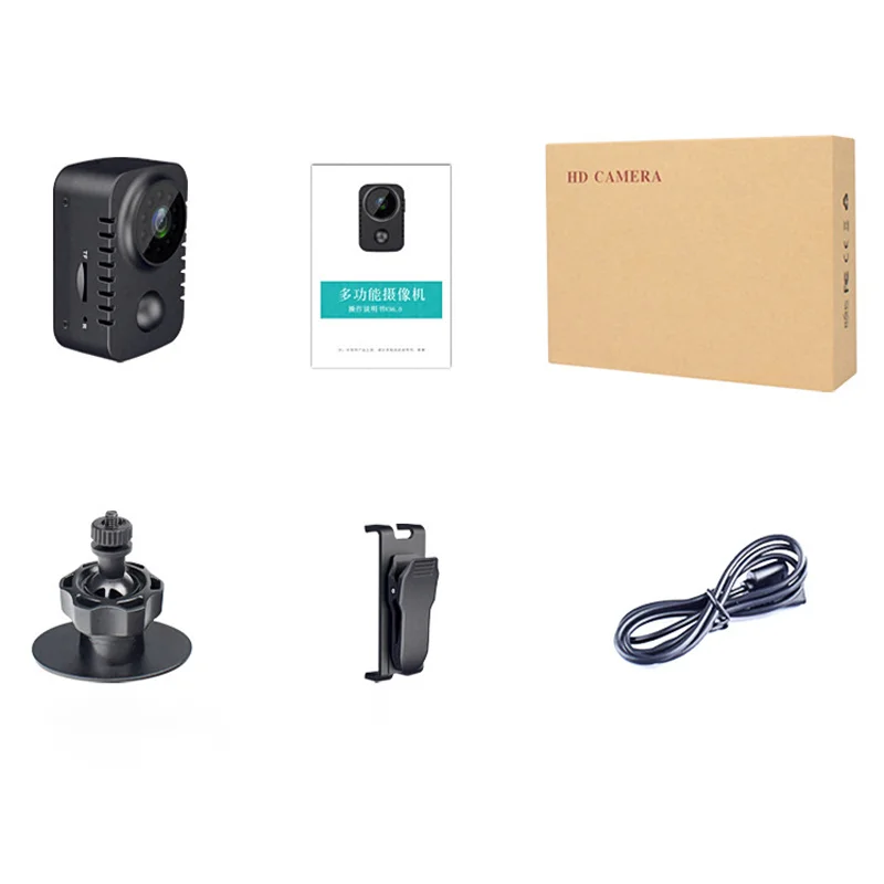 Minicámara corporal HD MD29, videocámara de policía completa con visión nocturna infrarroja de 1080P, grabación de vídeo gran angular de 180 grados - imagen 5