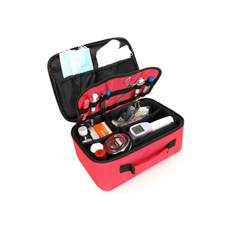 Kit de primeros auxilios portátil, bolsa de viaje para acampar al aire libre, almacenamiento de medicamentos, estuche médico de emergencia familiar, suministros de accesorios - imagen 3