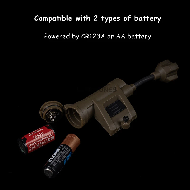 Luces para casco CS Airsoft, faro LED multimodo M-PL-S con sistema de iluminación para casco táctico rojo/verde/azul/blanco/IR - imagen 5