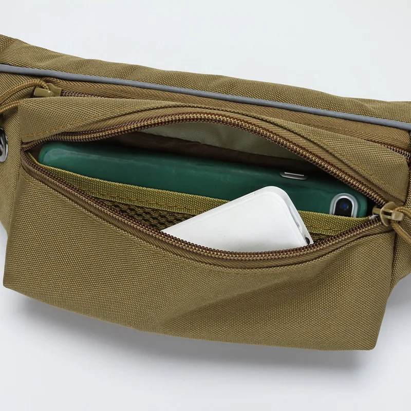 Riñonera táctica para exteriores, bolso de cintura para teléfono móvil, gran capacidad, resistente a los arañazos, impermeable - imagen 2
