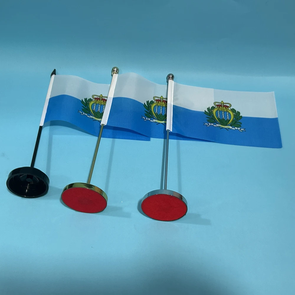 SKY FLAG Bandera nacional de San Marino para escritorio en poliéster - imagen 2