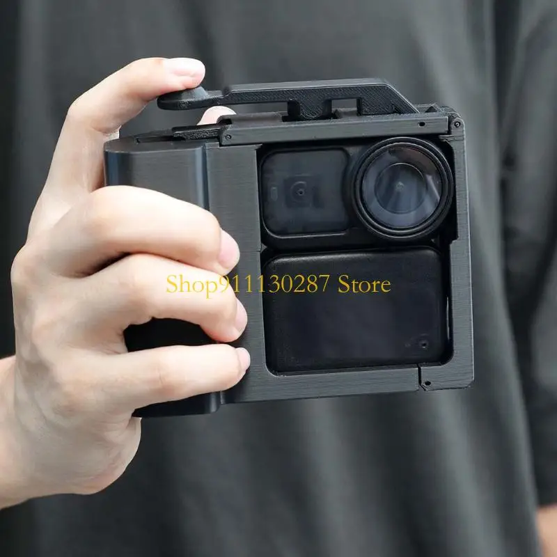 estabilizador cámara ajustable J1HC, agarre cómodo liberación rápida para cámara acción, plástico ligero para - imagen 2