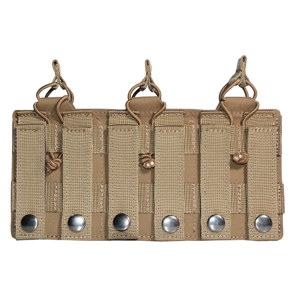 Spark Tac-bolsa Triple magnética táctica ligera, corte láser, compatible con Rifle de caza, tiro, Airsoft, Paintball, bolsa para revistas, Coyote, 556 - imagen 2