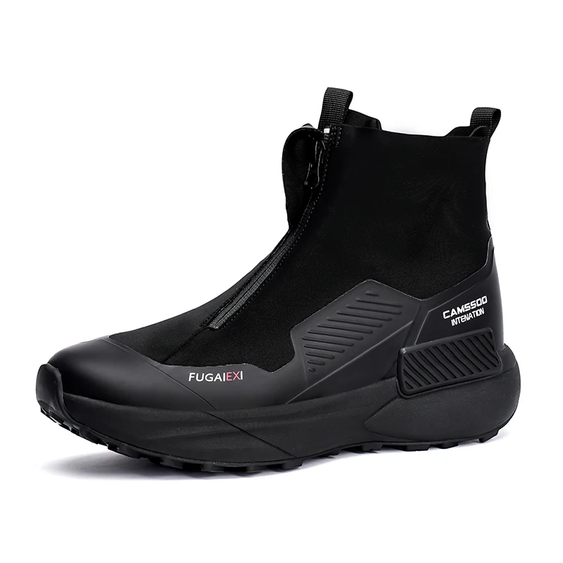 CAMSSOO zapatos de senderismo impermeables para hombre, zapatos de escalada para deportes al aire libre de invierno, botas tácticas de caza, zapatillas de Trekking cálidas de alta calidad - imagen 4