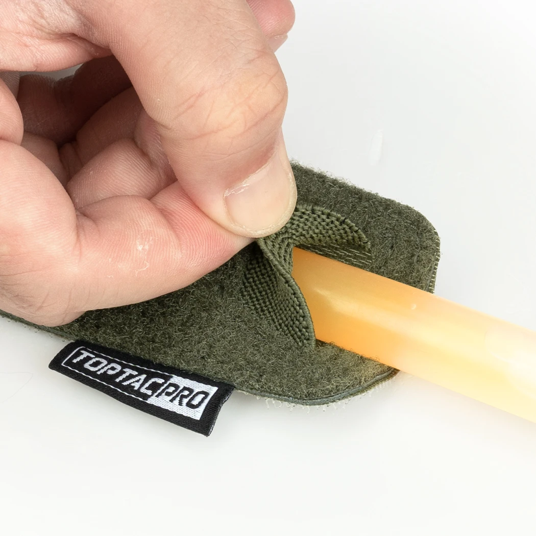TOPTACPRO bolsa táctica para barras luminosas, bolsa con gancho y bucle cortado con láser, soporte para palos de luz, portador 8509 - imagen 2