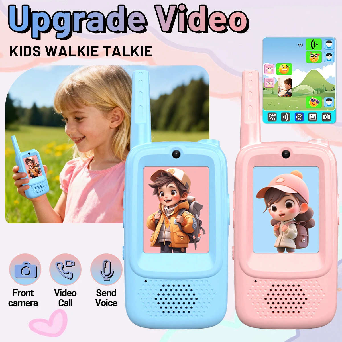 Walkie talkie infantil AIRITON JK300 recargable – Llamada un clic