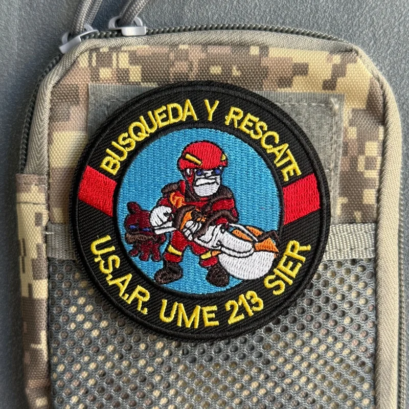 Parche táctico bordado de moral con velcro para mochila - imagen 4