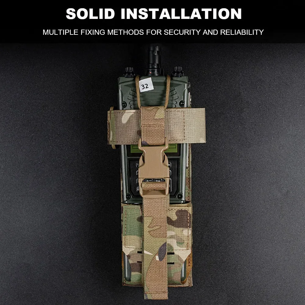 Bolsa táctica de Radio Molle, PRC-152/163, soporte de Radio, walkie-talkie, equipo de chaleco de caza militar al aire libre - imagen 5