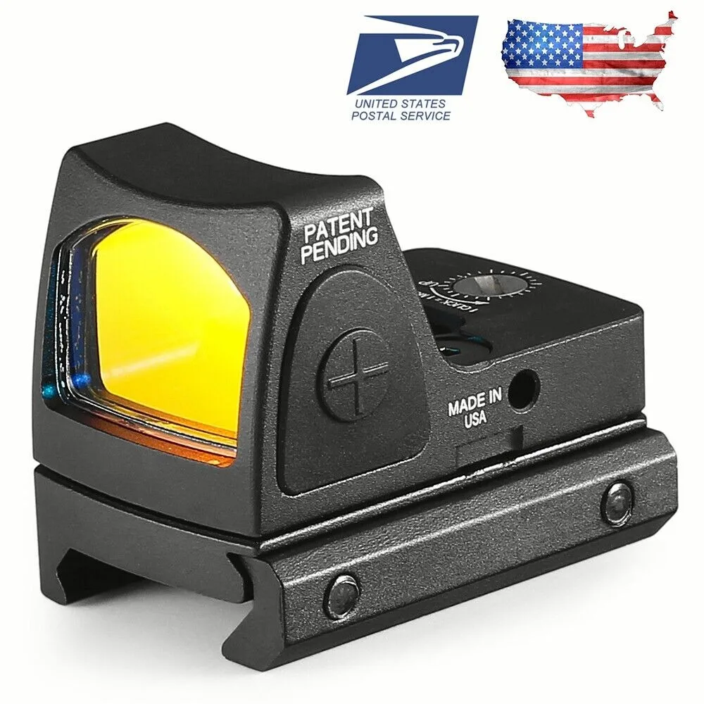 Mini mira de punto rojo 3 MOA, mira réflex para pistola, mira táctica de punto rojo de 20mm