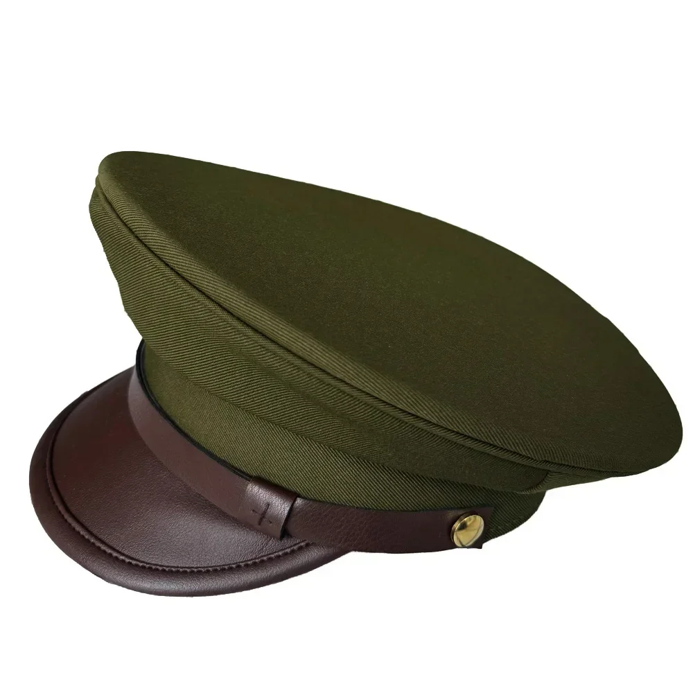 WW2 WW2 sombrero de EE. UU. gorra grande verde Vintage americano Segunda Guerra Mundial Metal Badat oficial sombreros de piloto - imagen 5