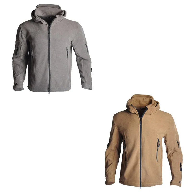 Chaqueta táctica de forro polar para hombre, abrigo térmico militar para caza, senderismo, deporte al aire libre, a prueba de viento, mantiene el calor, novedad - imagen 5
