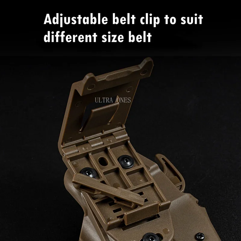 Funda de pistolas tácticas de mano derecha para GLOCK19 23 29 32 38 Cae Shooting Airsoft funda de cintura para pistola H & K UPS COMPACT9mm,40 - imagen 5