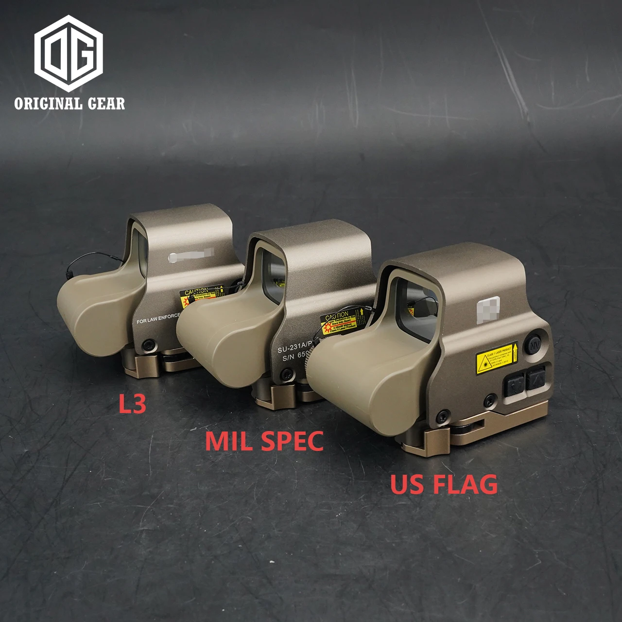 Mira holográfica de punto rojo 2022 GenII Evolution Gear EXPS3 558, visión nocturna, Visor de Rifle Weaver de 20mm con marcado Original - imagen 5