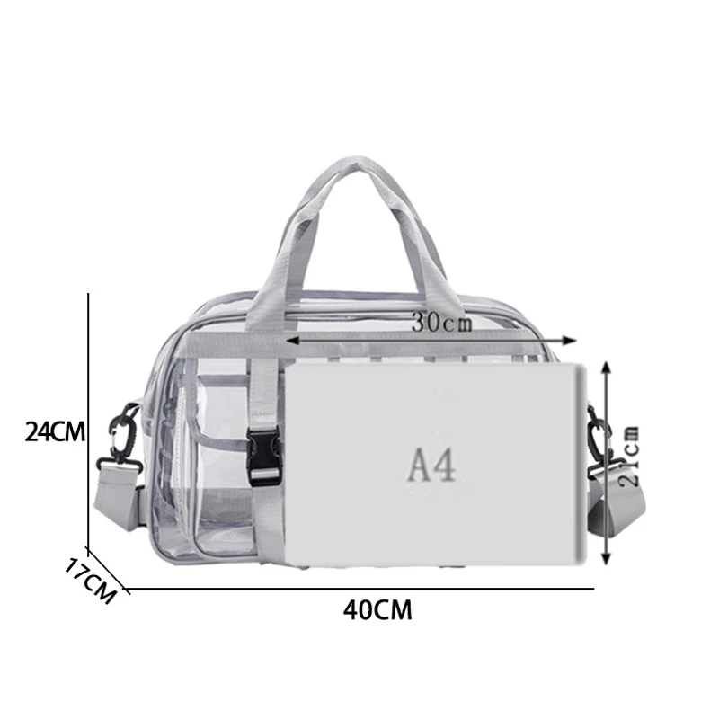 Bolsa de playa de PVC para natación, bolso de lavado transparente impermeable de verano, equipaje de viaje al aire libre, paquete de almacenamiento de viaje, bolsa de juego de agua - imagen 5