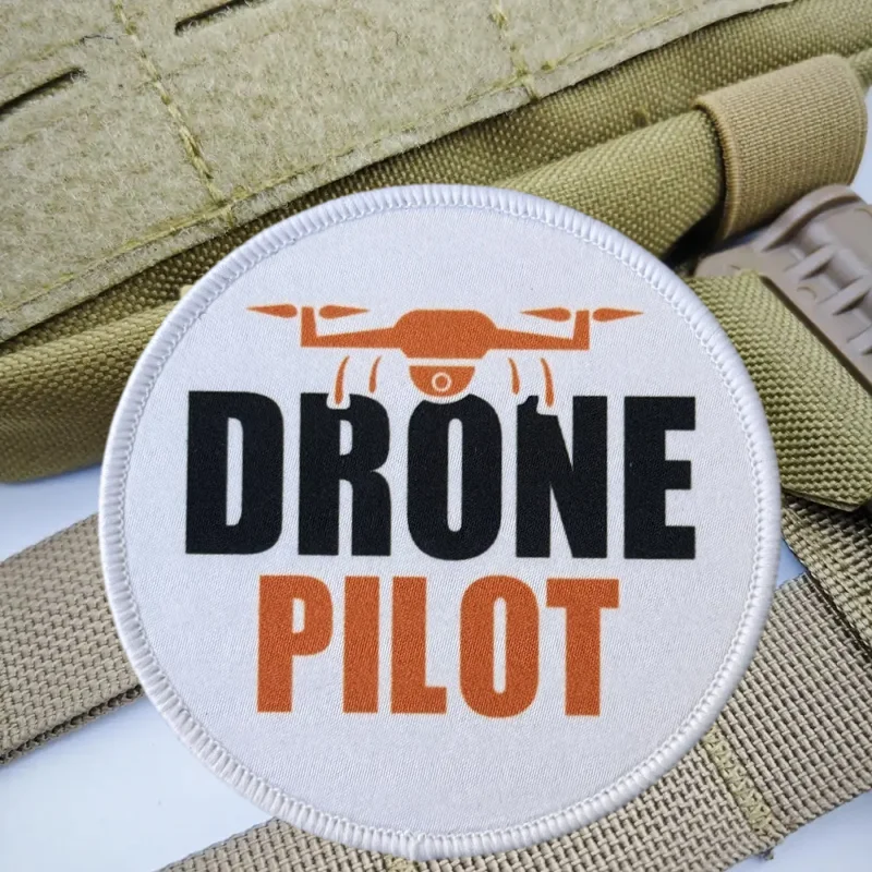 Parche DRONE PILOT – Insignia de moral con velcro para chaleco táctico - imagen 5