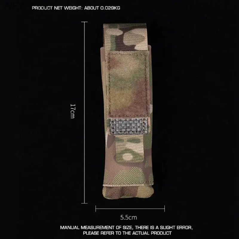 Bolsa táctica Molle para linterna, soporte militar para linterna de emergencia, paquete de cintura de emergencia, accesorios de caza - imagen 3