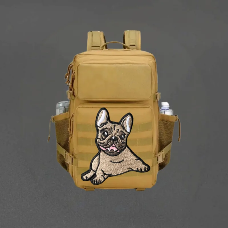 Parche bordado de Bulldog, chaleco táctico, sombreros con gancho y bucle, insignia de moral, mochila, pegatinas decorativas, parches para brazalete para ropa
