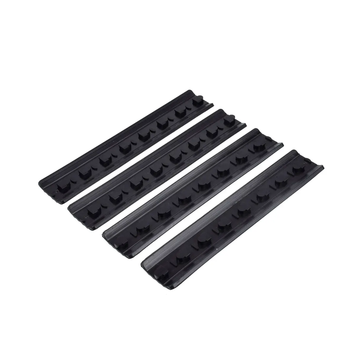 Paneles de guardamanos Keymod de 4 piezas, cubiertas de rieles tácticos de goma, Kit de cubierta de riel táctico BK/DE antideslizante resistente al calor - imagen 3