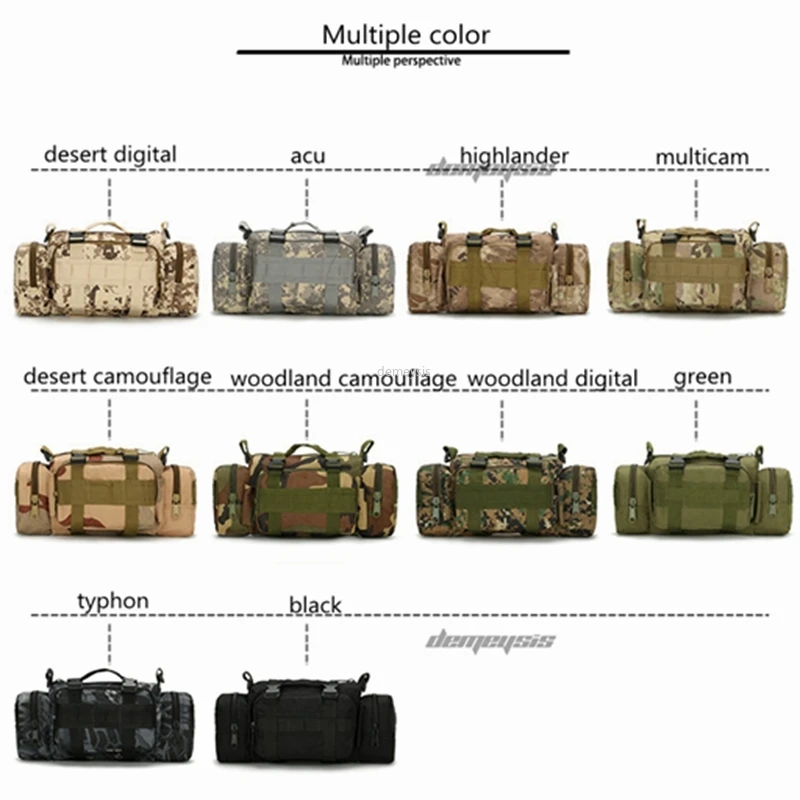 Riñonera táctica para hombre, bolsa de teléfono militar para deportes al aire libre, senderismo, caza, escalada, Camping, cinturón con hebilla - imagen 5