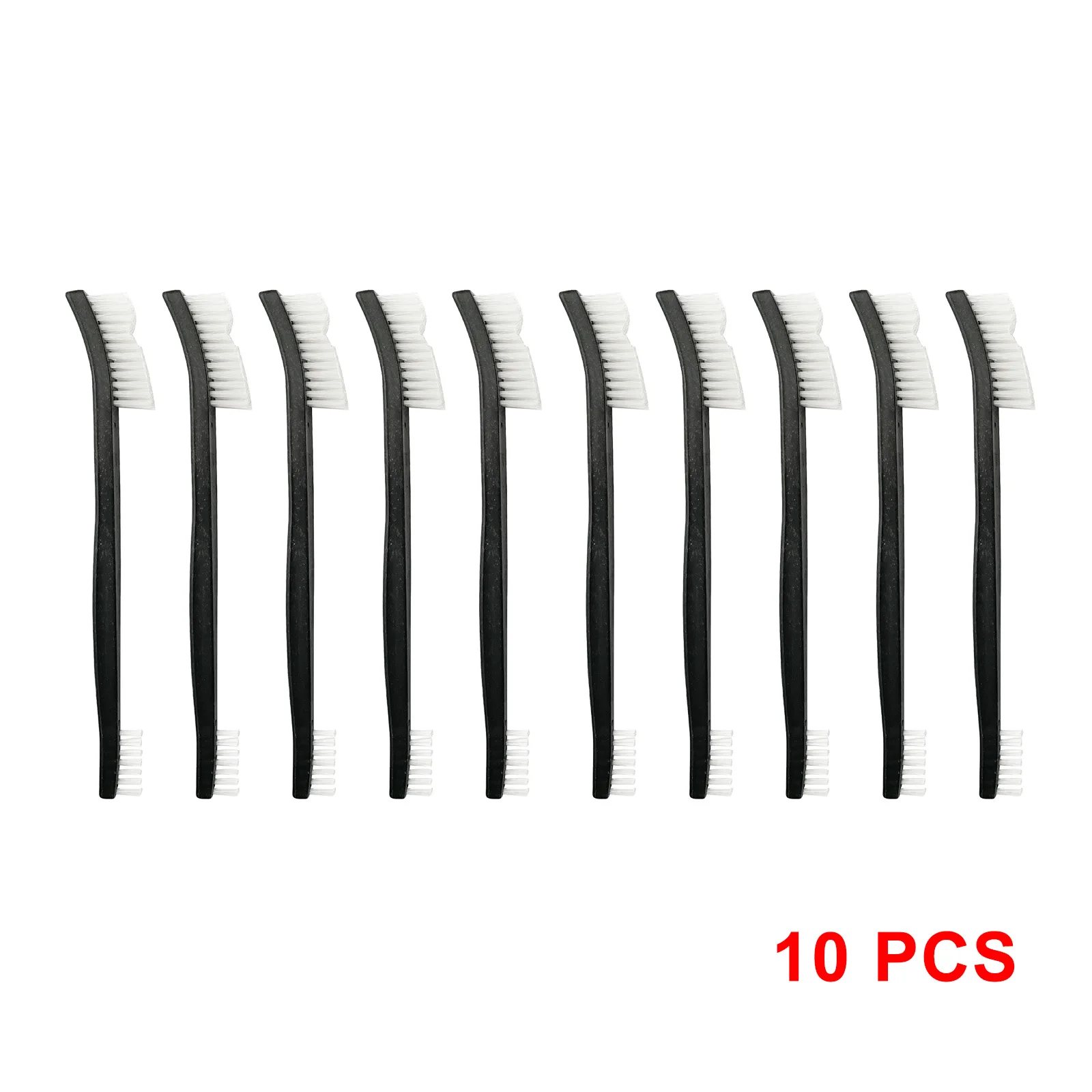 Juego de cepillos de limpieza de pistola de nailon, Kit de suministros de limpieza de doble punta de pistola, cepillo de cerdas de nailon de 7 pulgadas, 10 piezas