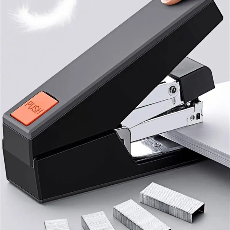 Grapadora resistencia con 1000 grapas, 50 hojas capacidad, ergonómico, ahorro trabajo, suministros para y - imagen 4