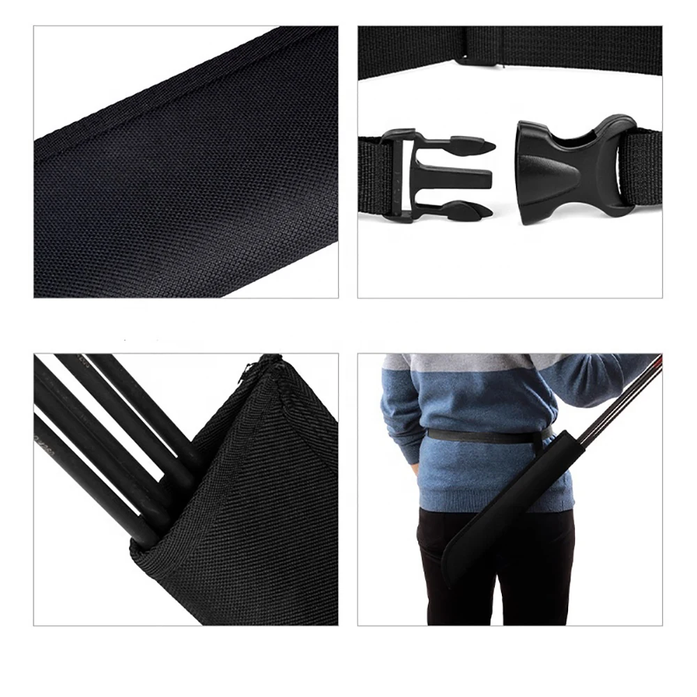 Bolsa de flecha cruzada de cintura ajustable de gran capacidad de 45cm bolsa de almacenamiento de flecha de aljaba portátil negra - imagen 5