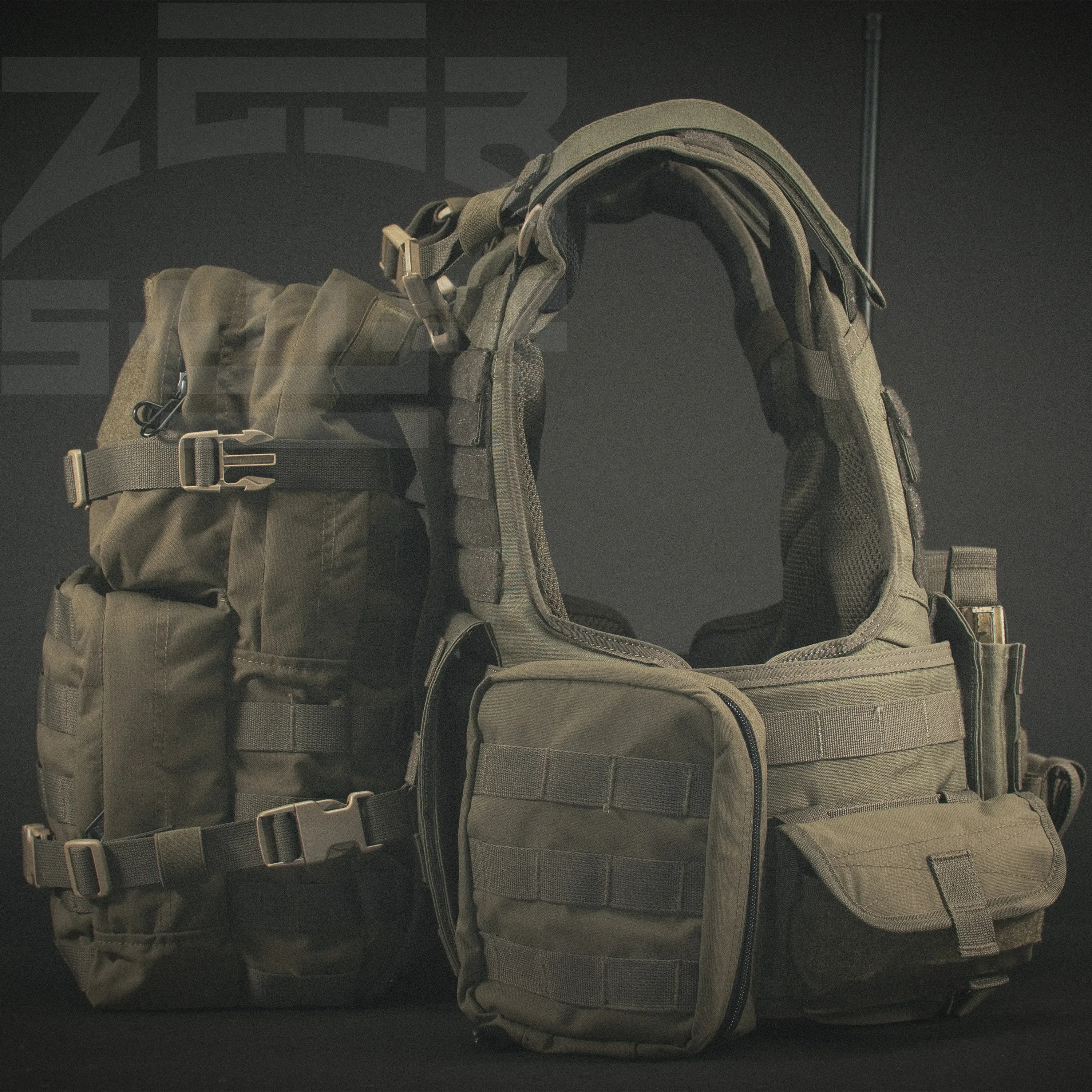 RG Color MOLLE Paquete de radio Chaleco táctico Bolsa de accesorios - imagen 4