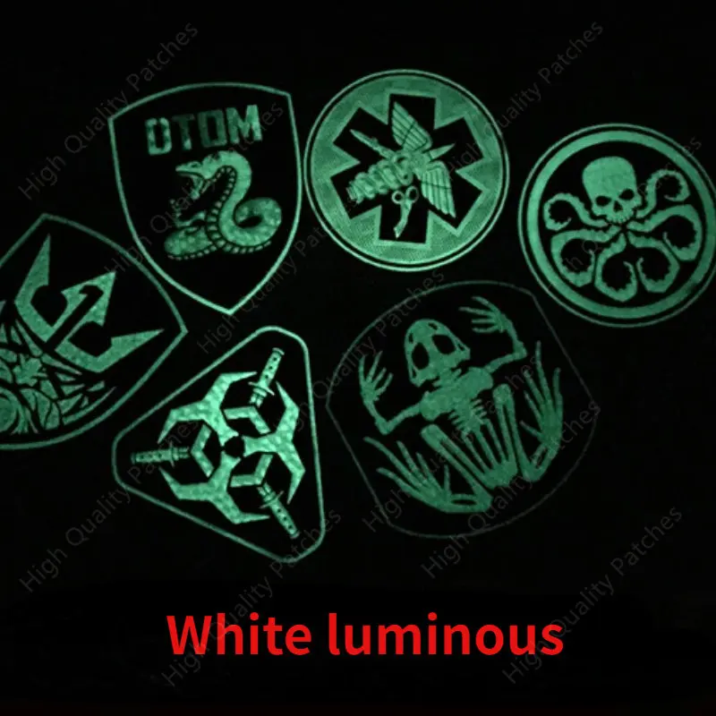 Pegatina mágica de ardilla para el brazo, insignia táctica de moral, Cascabel médico de campo de batalla, Deltas de exposición de PVC 3D - imagen 3