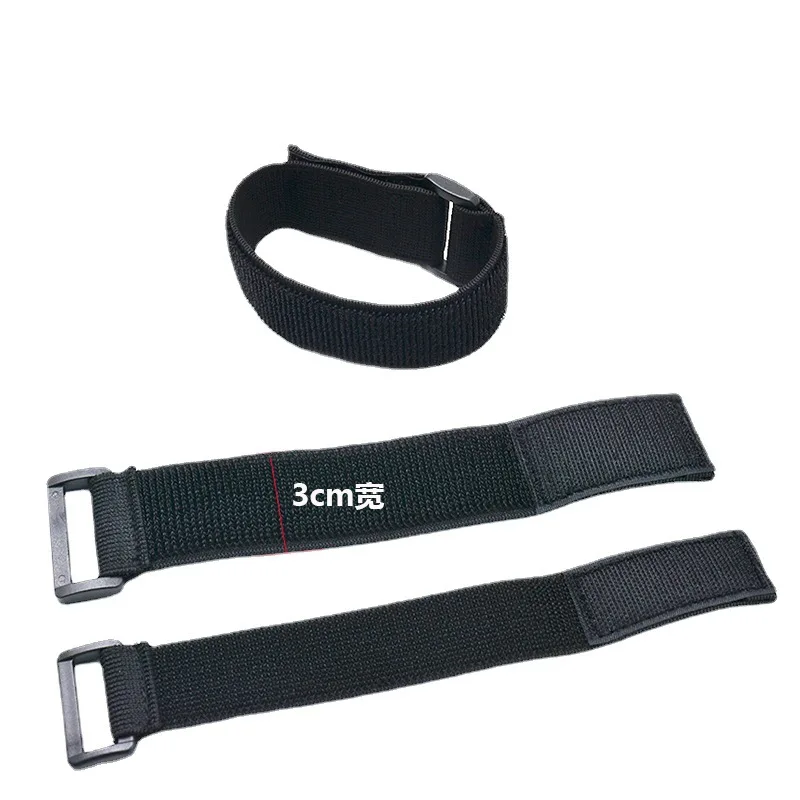 2pcs 2cm wide elastic strap, elastic hook and loop strap elastic waistband strap, arm strap, leg tie, thread tie strap - imagen 2