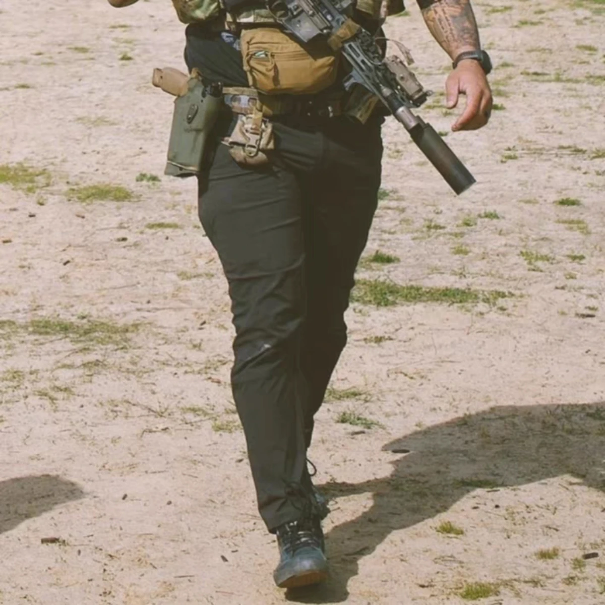 Pantalones de entrenamiento tácticos negros para exteriores FOG - imagen 5