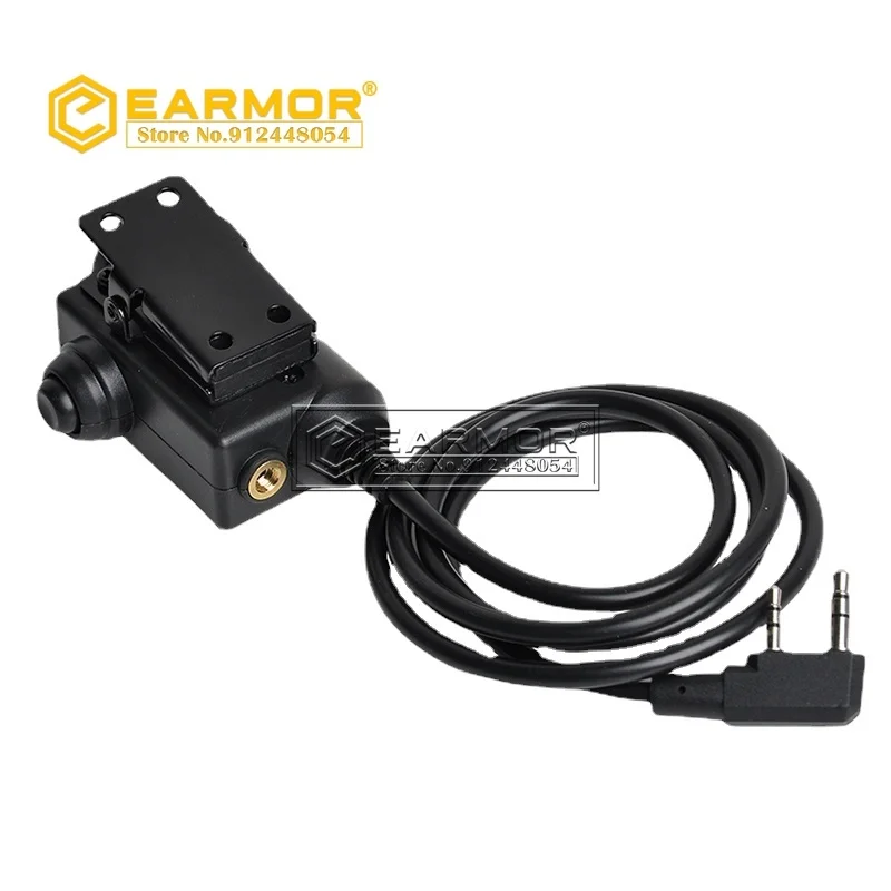 Adaptador OPSMEN EARMOR M51 PTT, auriculares tácticos Airsoft, adaptador PTT, enchufe de teléfono Kenwood, accesorio de auriculares tácticos AUX de 3,5 MM - imagen 5