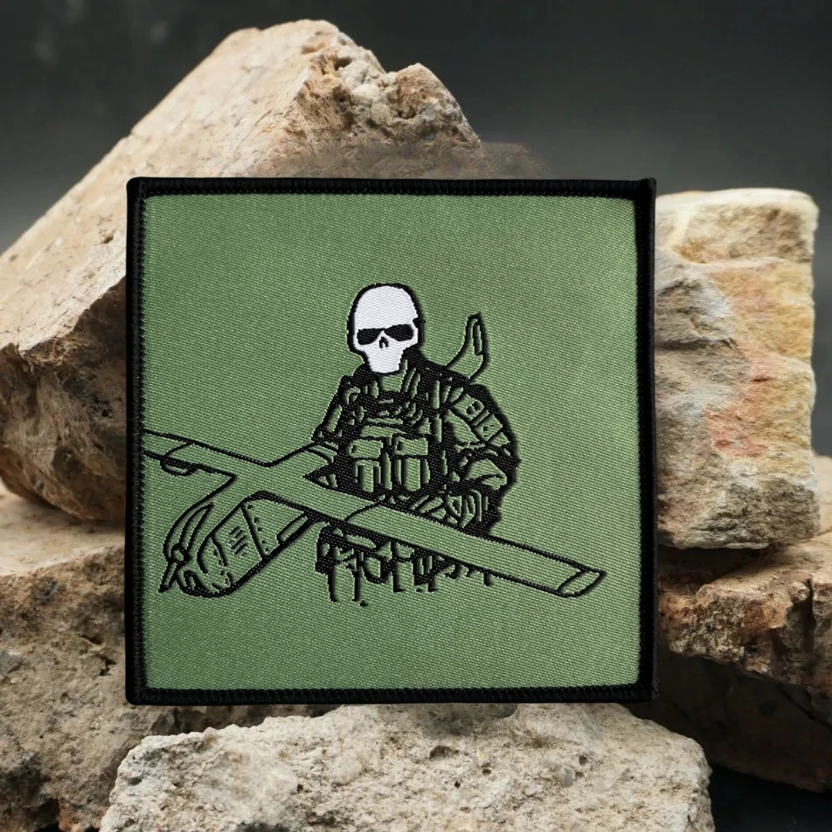 Parche táctico "Orlan", esqueletos y drones, insignia de moral, pegatina para mochila militar, parches con gancho impreso para ropa - imagen 5