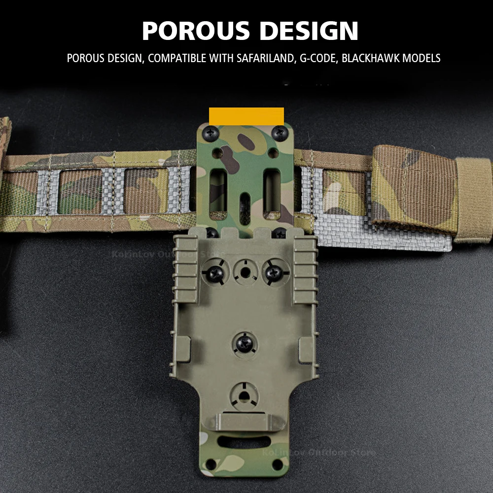 Adaptador de funda de pistola Modular de Metal para plataforma QLS, funda táctica, banda para pierna, accesorios Glock Airsoft - imagen 4