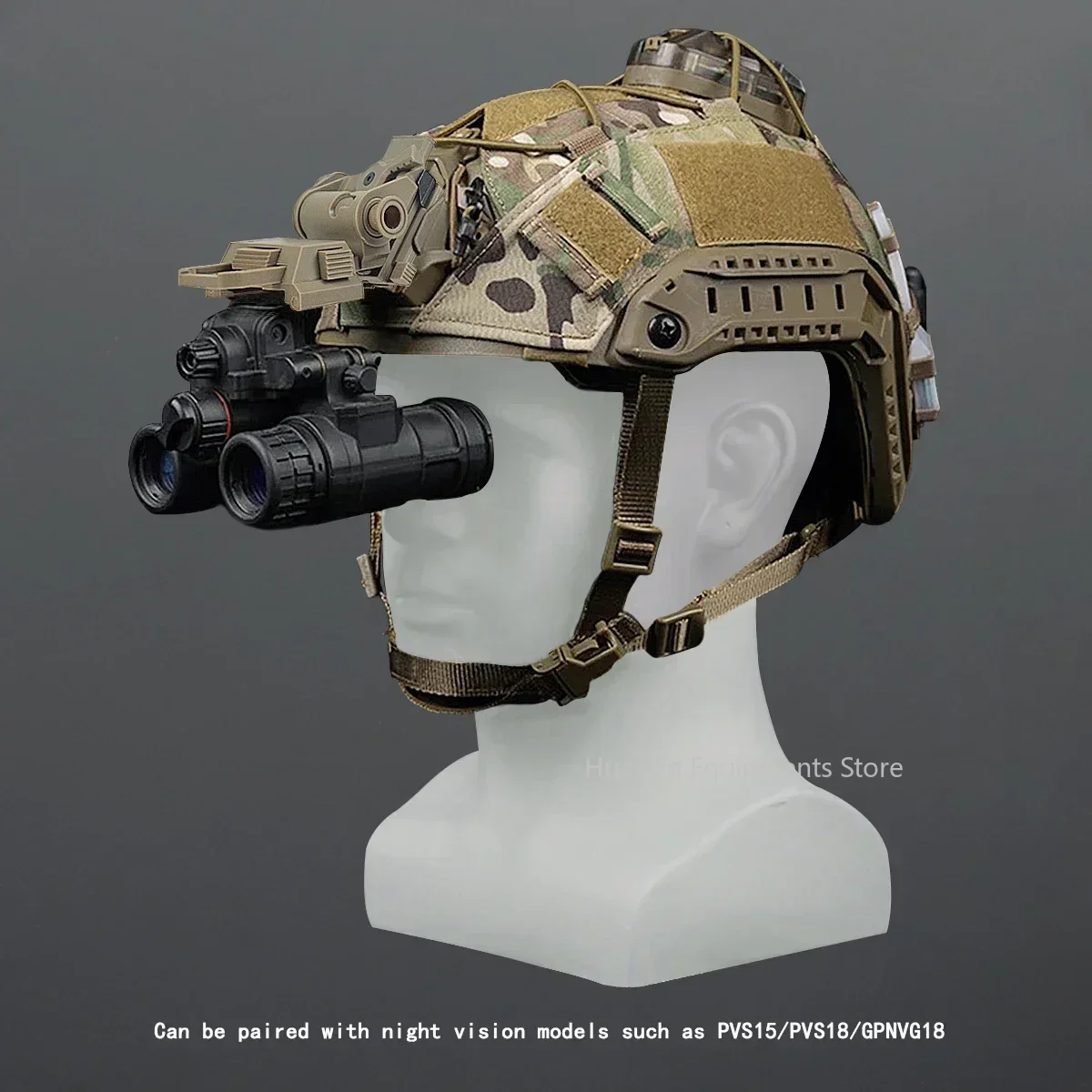 L4G24 casco táctico NVG soporte de montaje plegable gafas de visión nocturna Stent soporte de nailon para PVS15 PVS18 PGPNVG18 - imagen 3