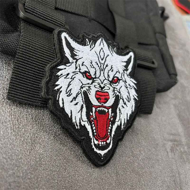 Parche bordado de tigre de Bengala, insignias de moral táctica, parches militares con gancho, pegatina para mochila en ropa - imagen 5