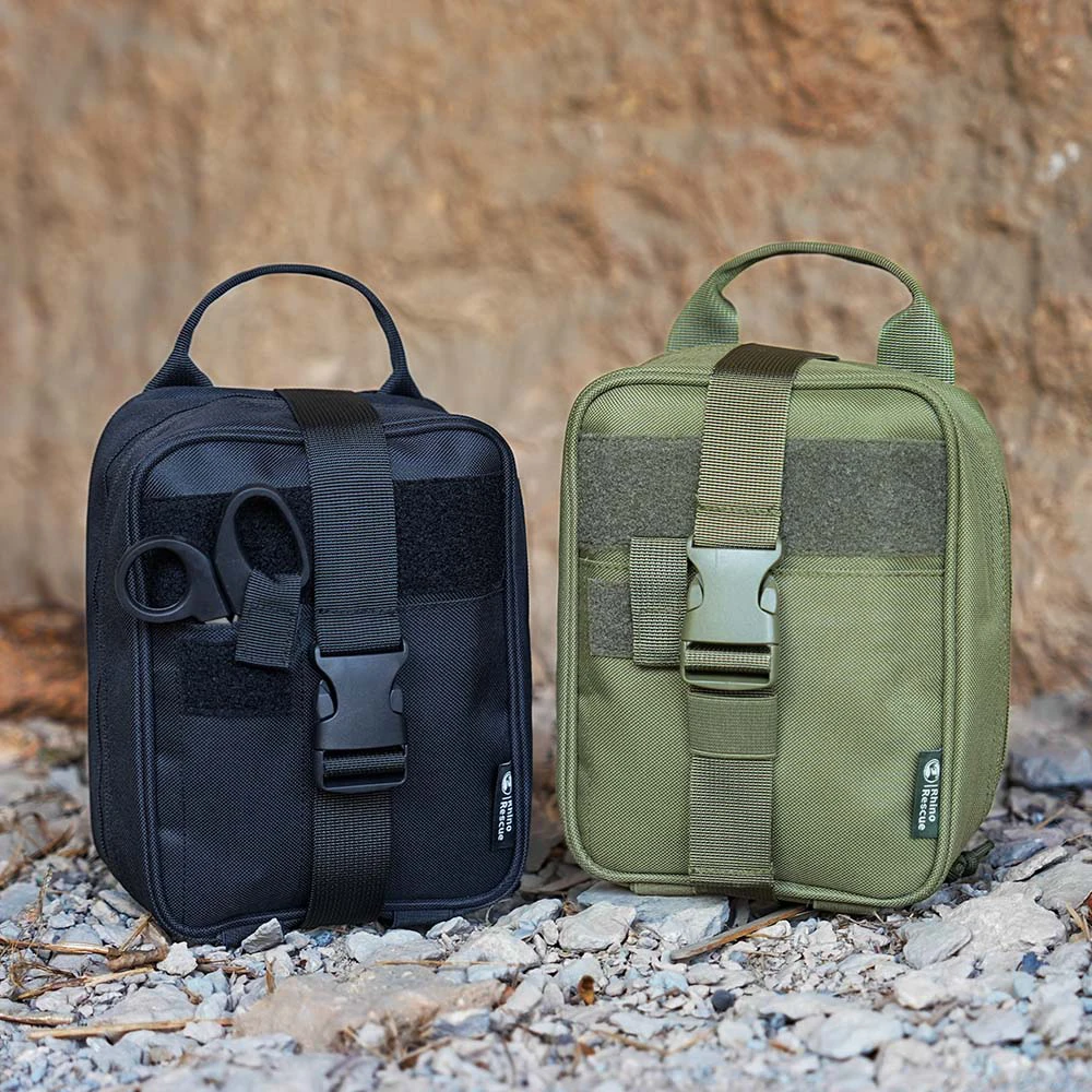 RHINO RESCUE Botiquín de primeros auxilios para el hogar y el exterior | Gel para quemar, torniquete, vendaje para traumatismos, manta térmica | Emergencia familiar - imagen 5