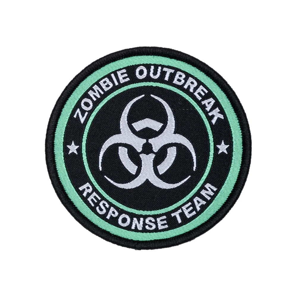 RESIDENTE EVIL UMBRELLA CORP. ZOMBIE OUTBREAK divertido parche táctico cita Velcros insignia gancho bucle para mochila DIY Jeans