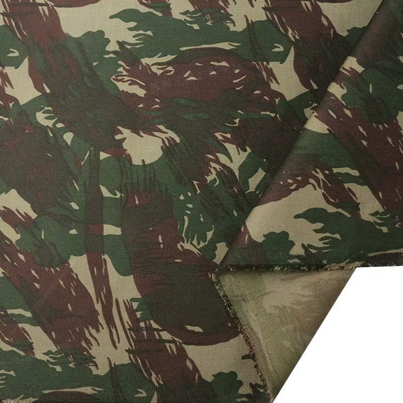 Tela sarga algodón poliéster resistente desgaste uniforme táctico