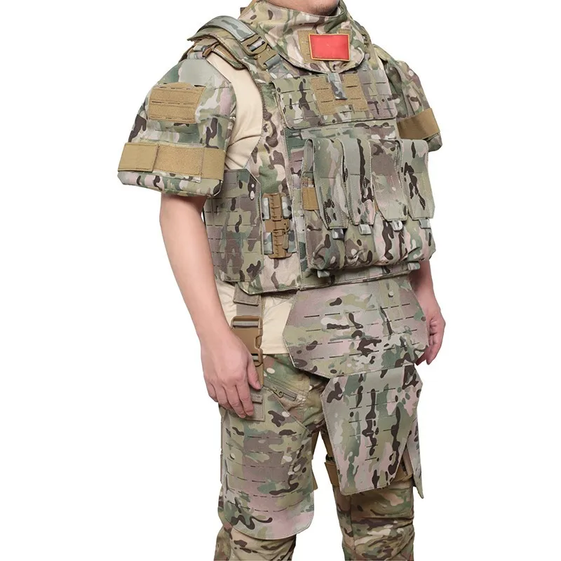 Camiseta sin mangas táctica para exteriores, chaleco pesado de protección completa para entrenamiento deportivo al aire libre, ropa de camuflaje - imagen 2