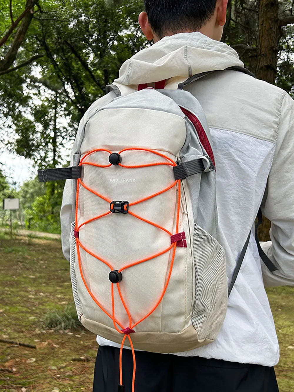 Mochila de cuerda elástica para bolsa de senderismo, hebilla de resorte, cuerda de extensión reflectante, hebilla de sujeción - imagen 3