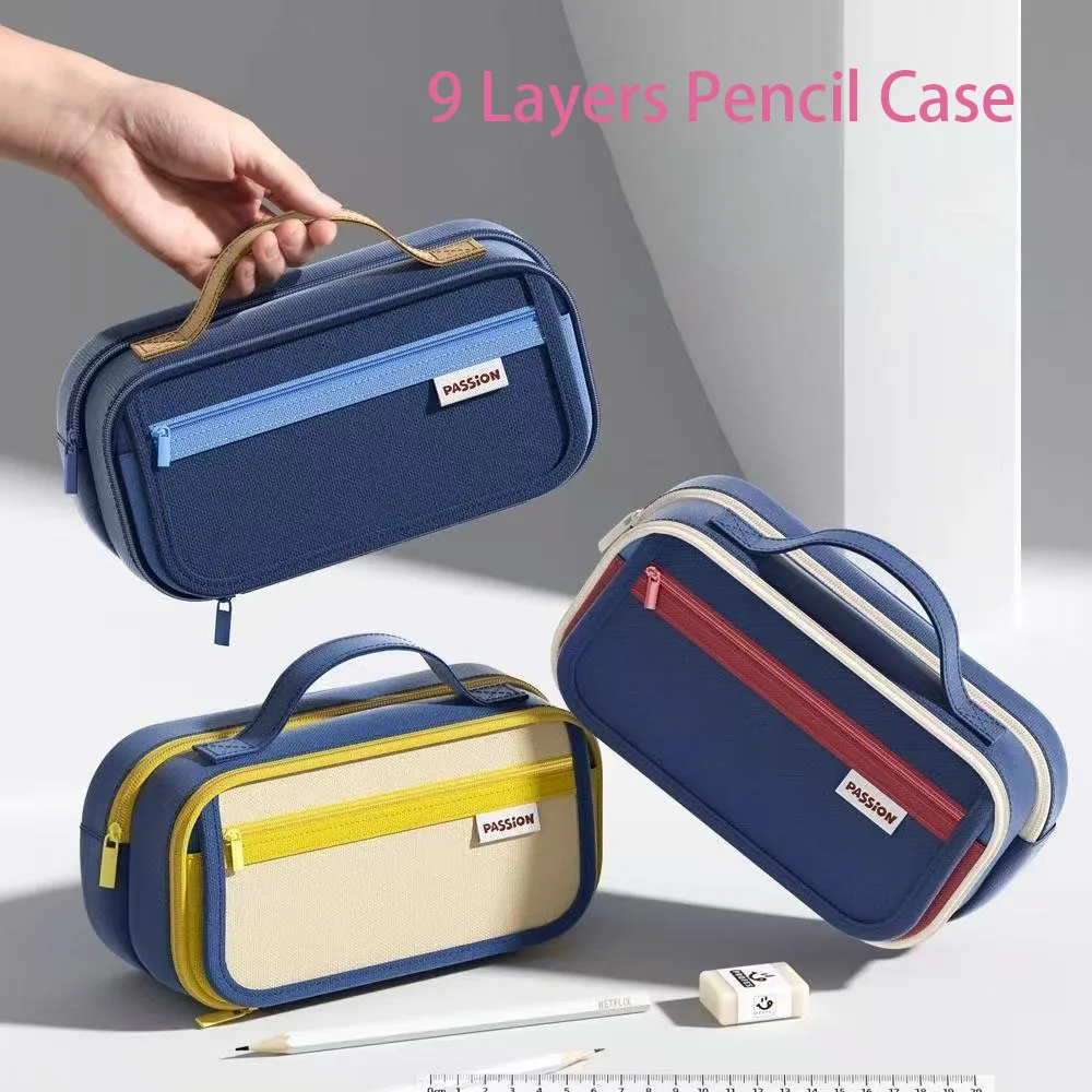 Estuche retro de lápices grande resistente al desgaste y suciedad - imagen 5