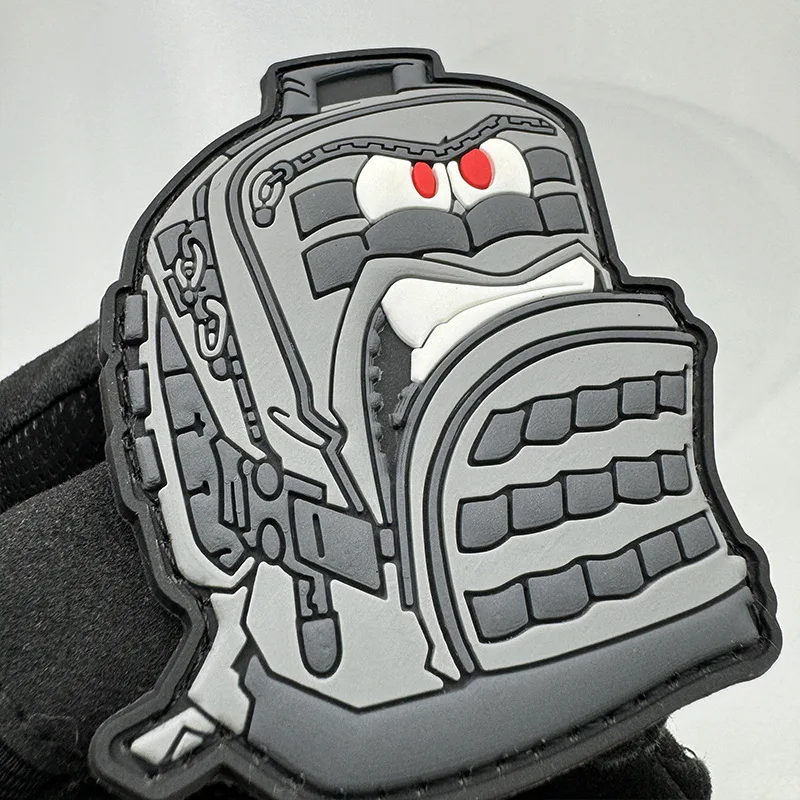 Parches de PVC para mochila maldita, insignia de moral táctica, brazalete militar, parche de gancho y bucle, pegatina decorativa para mochila para ropa - imagen 5