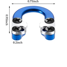 1 Juego de tiro con arco D Loop arco compuesto Metal U Nock D anillo con destornilladores para tiro al aire libre accesorios de instalación de caza - imagen 4