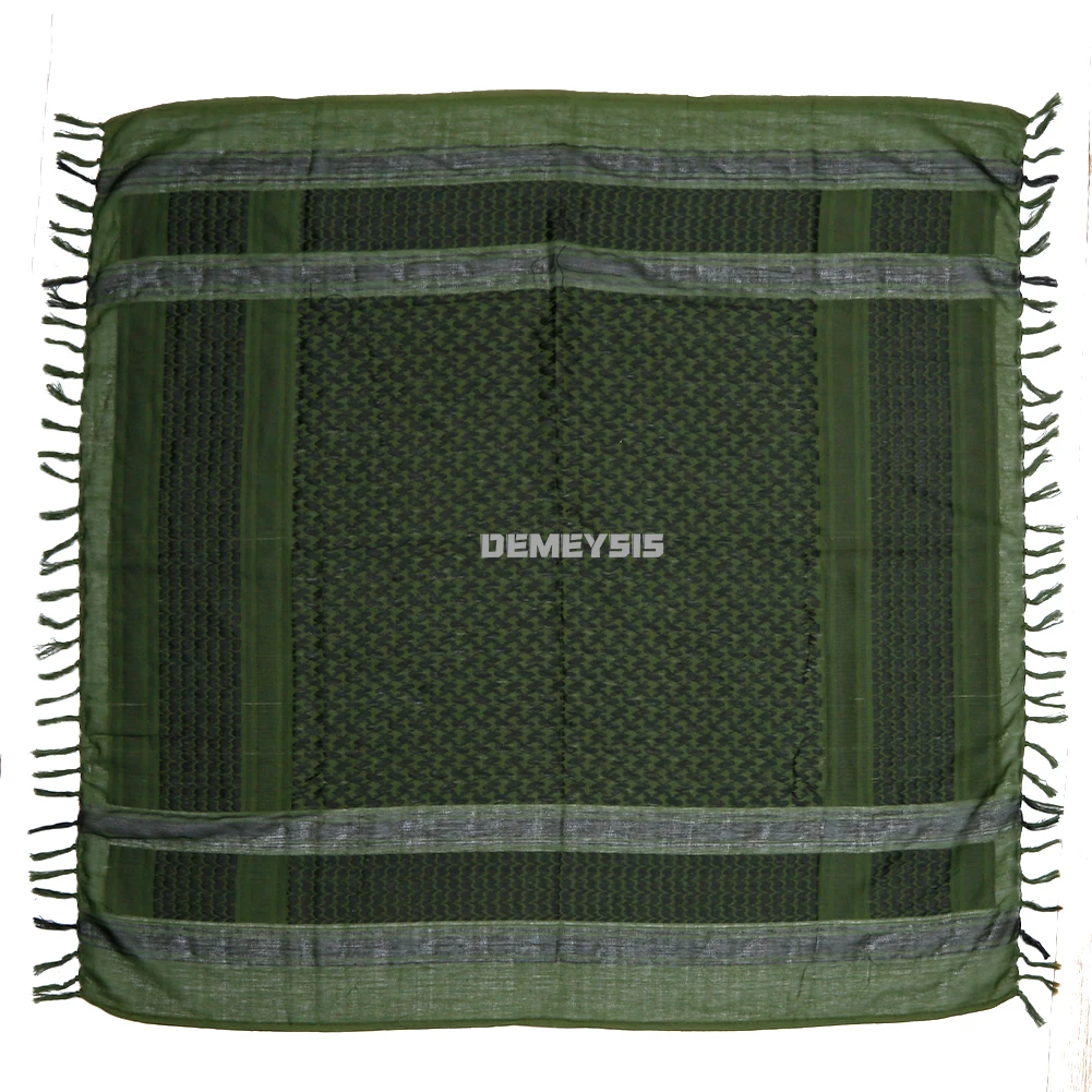 Bufanda táctica para el desierto, bufandas cuadradas árabes del desierto a prueba de viento con borla, protección para la cabeza, cuello, protección facial, senderismo, caza, máscara