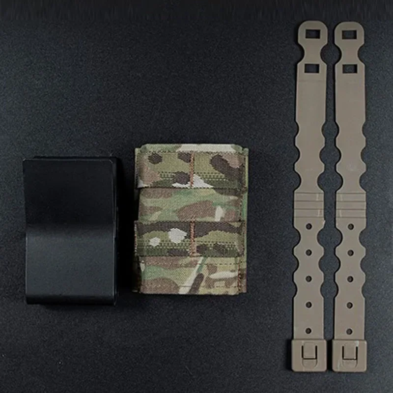 Bolsa para Mag individual FAST 5,56, funda táctica mediana para Mag, sistema Molle, bolsa de soporte suave de aire, equipo de caza, accesorios M4 AR15 - imagen 4