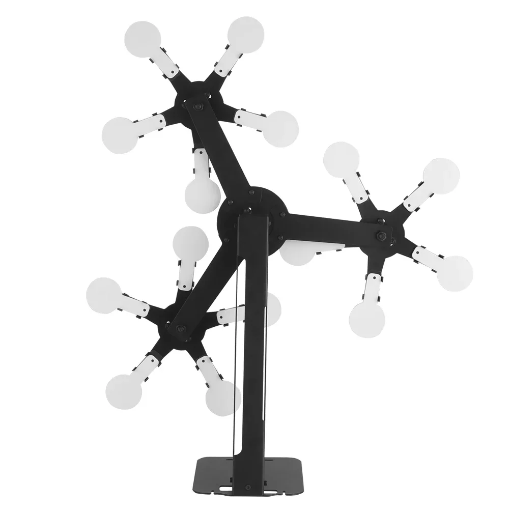 Objetivo de tiro de entrenamiento táctico, soporte oscilante de aleación resistente, brazo objetivo, molino de viento de cinco estrellas, objetivos de Paintball, caza al aire libre - imagen 5